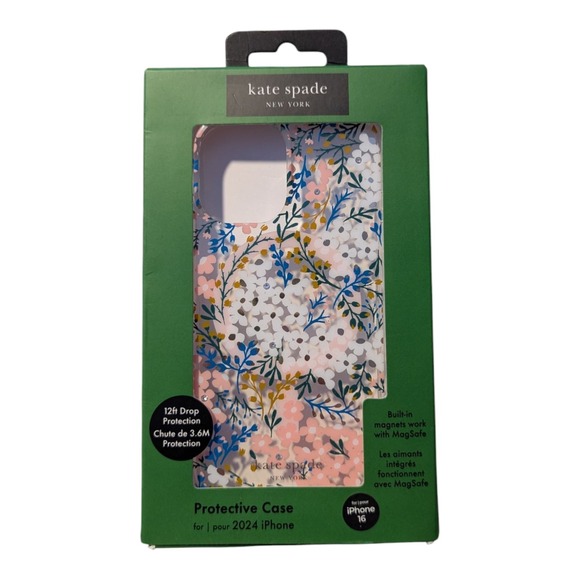 W5. Kate Spade NY MagSafe Case For Apple‎ iPhone 16 - Flower - Picture 1 of 1